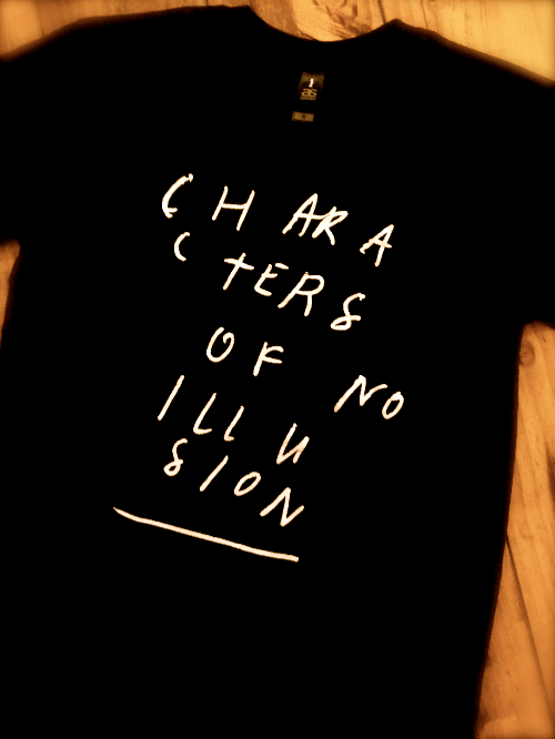 Characters Of No Illusion Black Tshirt by Matt Corby