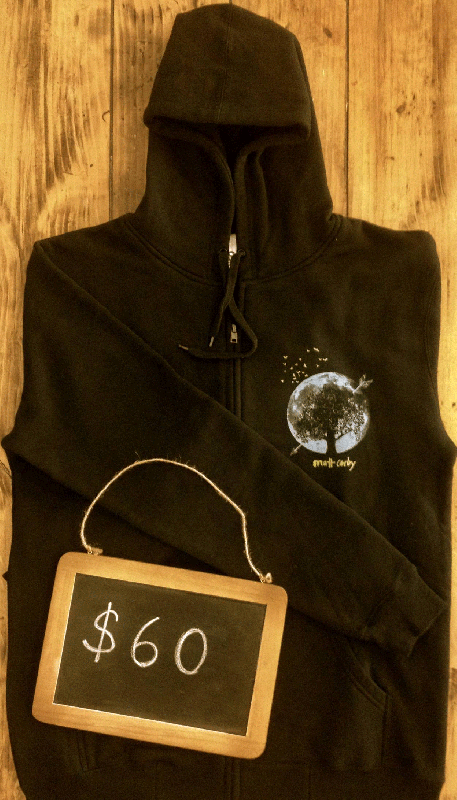 Winter Black Zip Hood by Matt Corby