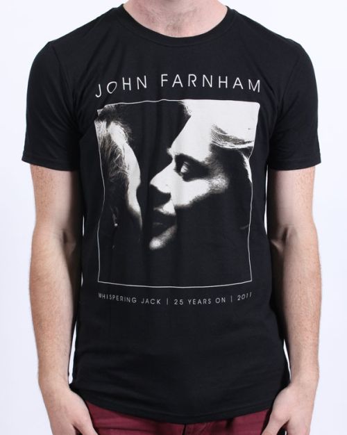Whispering Jack Black Tshirt 2011 Tour by John Farnham
