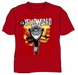 Binoculars Red Tshirt by Yellowcard
