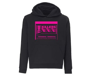 Wonderful Lyric Black Hoody by The Killers
