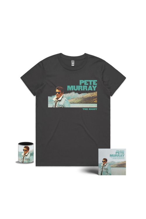 THE NIGHT CD + LADIES CHARCOAL TEE + STUBBY by Pete Murray