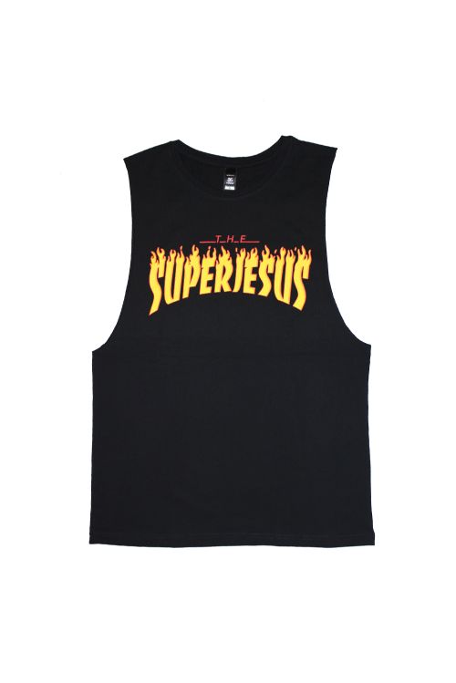 Thrasher Logo Black Barnard Tank by SuperJesus