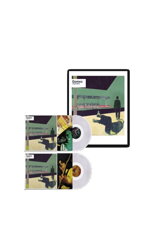 Liquid Skin 20th Anniversary Edition 2xLP Transparent Vinyl & Limited Edition Print Bundle by Gomez