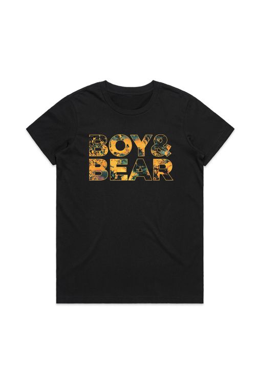 Suck On Light Tour Ladies Black Tshirt by Boy and Bear