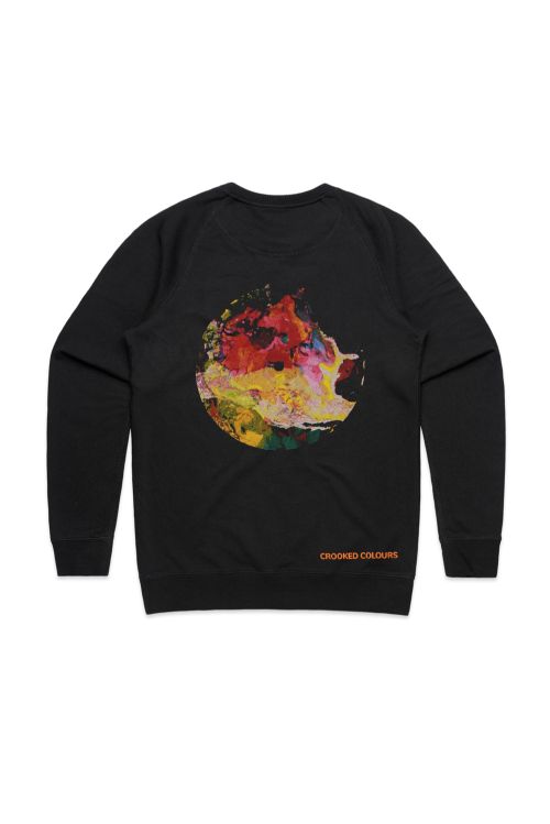 Langata Album Cover Black Sweatshirt by Crooked Colours