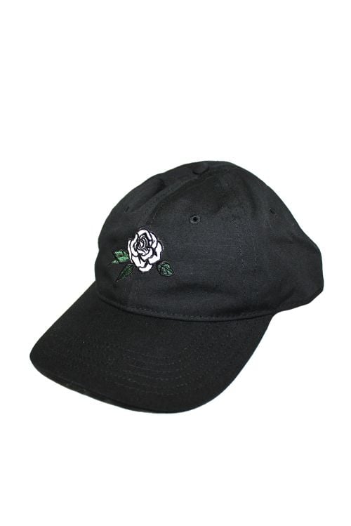 Dad Cap (Black) Emroidered Rose by Greta Van Fleet