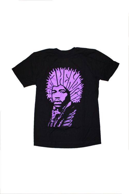 Hair Type Purple/Black Tshirt by Jimi Hendrix
