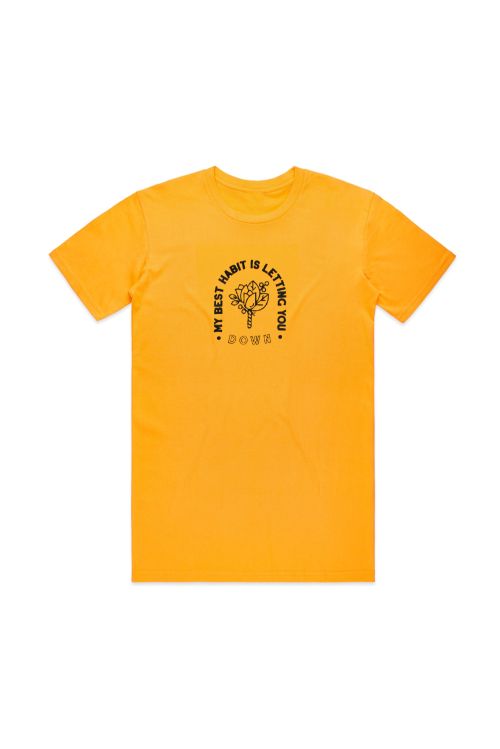 My Best Habit Gold Tshirt by The Maine