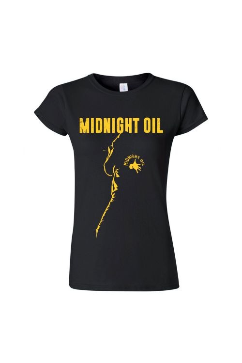 Armistice Tour 2019 Black Ladies Tshirt by Midnight Oil