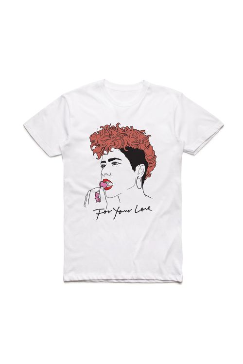 Line Portrait White Tshirt by Montaigne