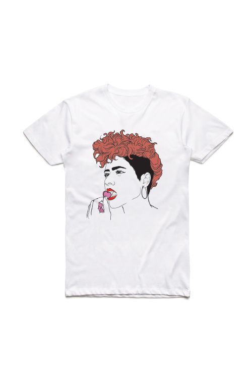 Line Portrait White Tshirt by Montaigne