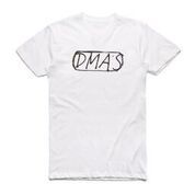Scribble Circle White Tshirt by DMA'S