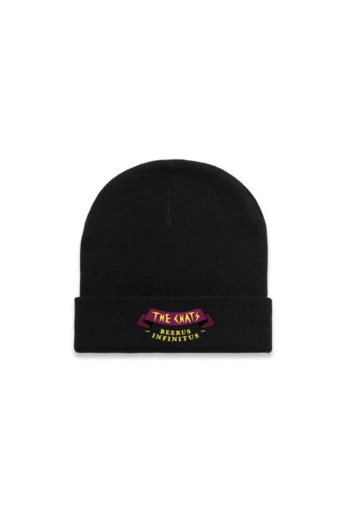 Beerus Embroidery Black Cuff Beanie by The Chats