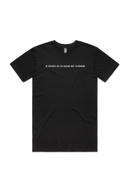 Mistake Lyric tee with small TUKA logo (Multiple Colors Available) by Tuka