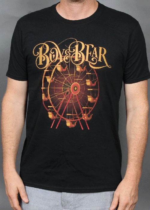 Ferris Wheel Black Tshirt by Boy and Bear