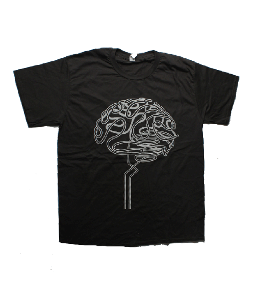 Brain Grey Tshirt by The Paper Kites