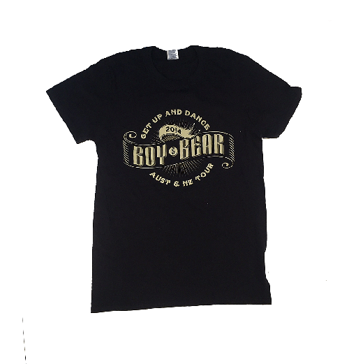 Get Up And Dance Black Tshirt 2014 Tour by Boy and Bear