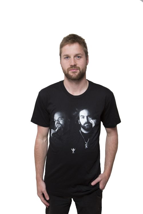2 Faces Black Tshirt by A.B. Original