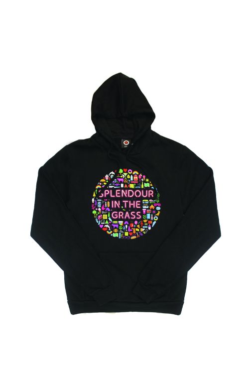 Icons Black Hoodie by Splendour In The Grass