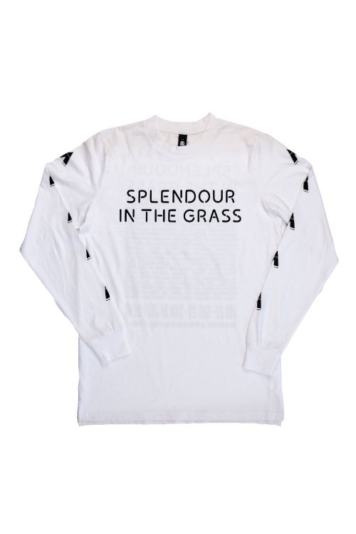 Mono Logo White Longsleeve Tshirt by Splendour In The Grass