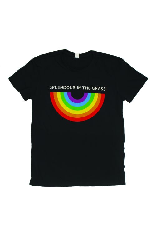 Rainbow Aged Black Tshirt by Splendour In The Grass