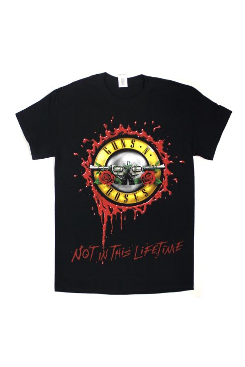 Bullet Seal Not In This Lifetime Black Tour Tshirt by Guns N Roses
