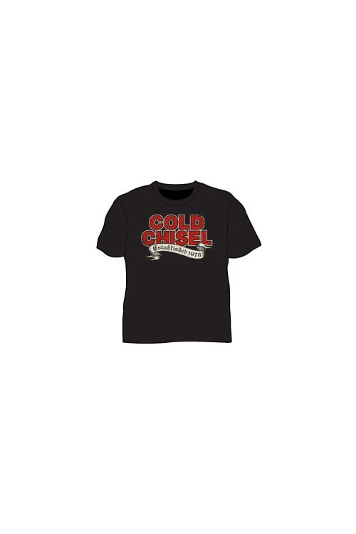 Established 1973 Black Kids Tshirt by Cold Chisel