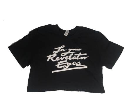 In Your Revelator Eyes Black Cutoff Tshirt by The Paper Kites