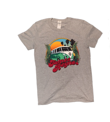 Kombi Grey Tshirt /w Tour dates on reverse by James Reyne